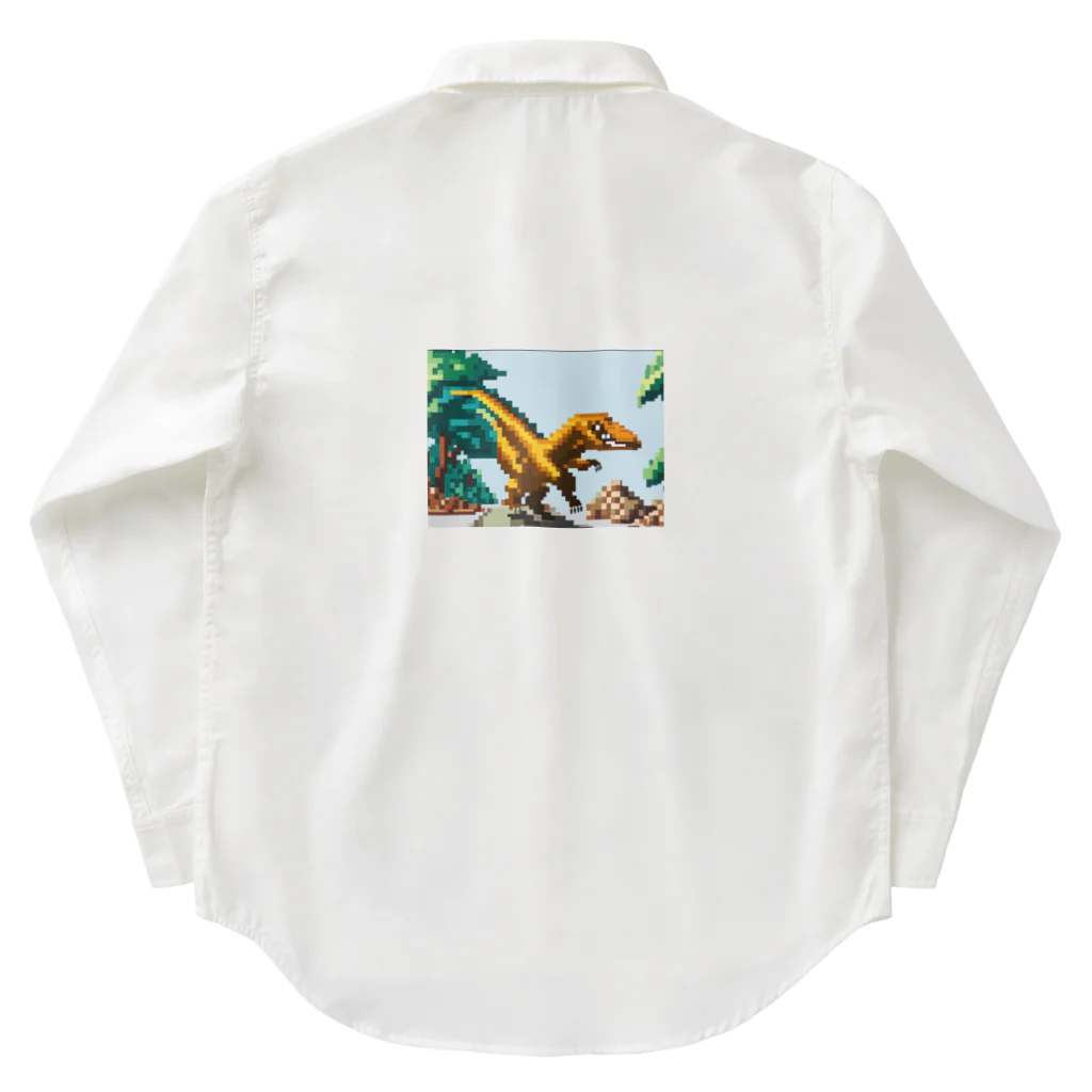 iikyanの恐竜㊲　オヴィラプトル ワークシャツ