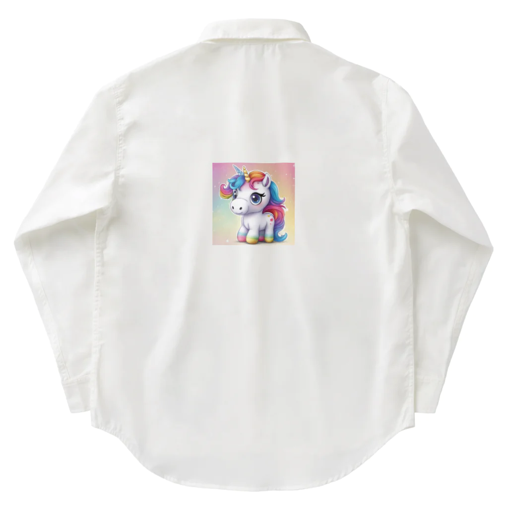 unicorn_dreamsのつぶらなユニちゃん Work Shirt