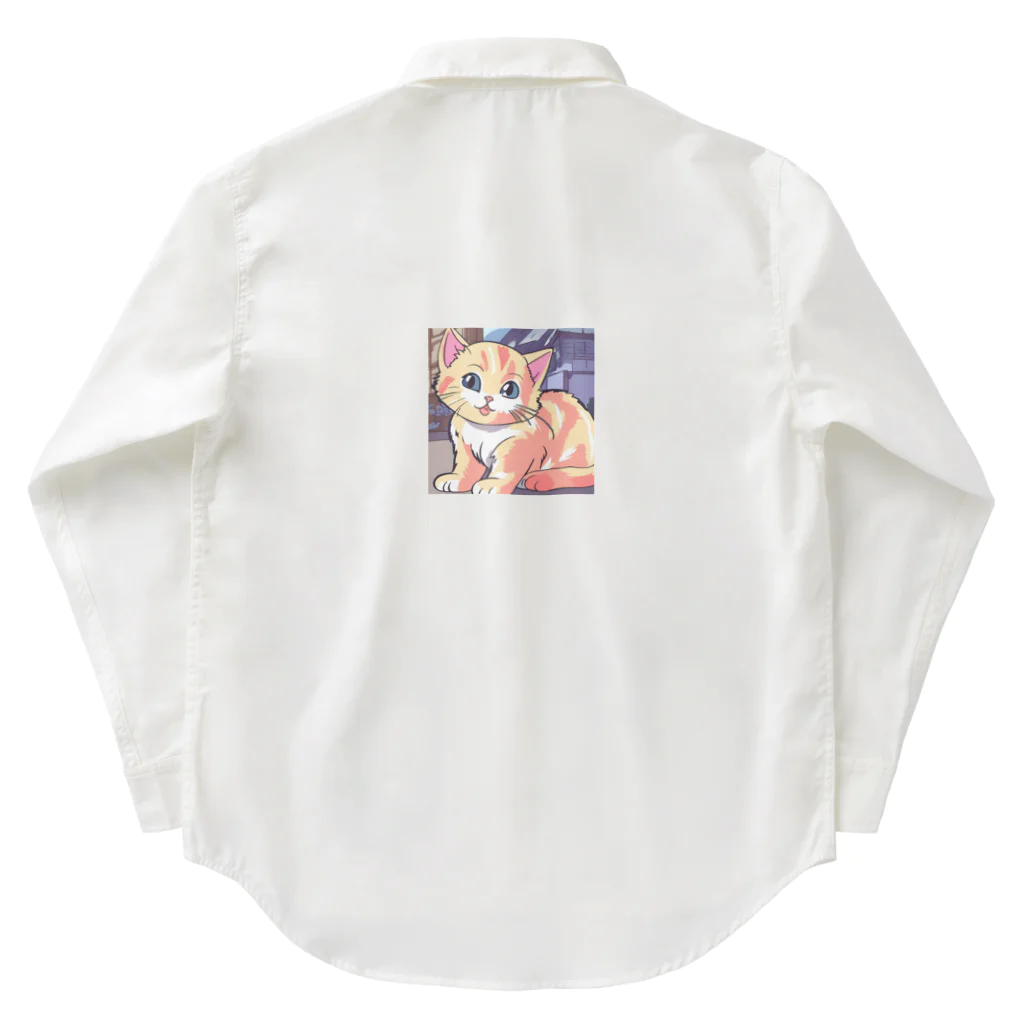 nakasaanのかわいい子猫グッズ Work Shirt