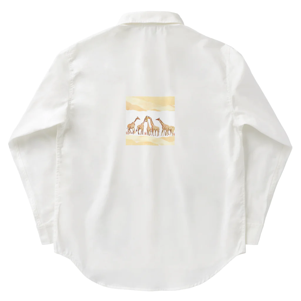 Tina97710のサバンナジラフ Work Shirt