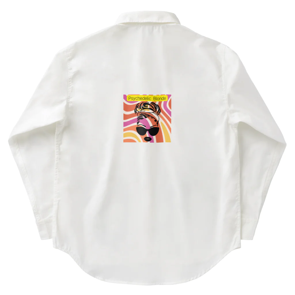 でざいん屋くろすけのPsychedelic Blonde Work Shirt