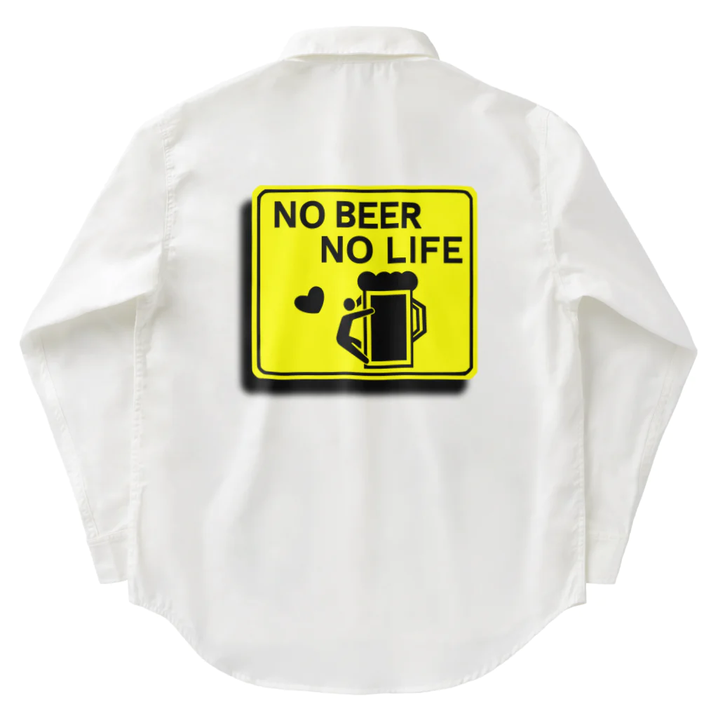 ようようよのNO BEER NO LIFE ワークシャツ