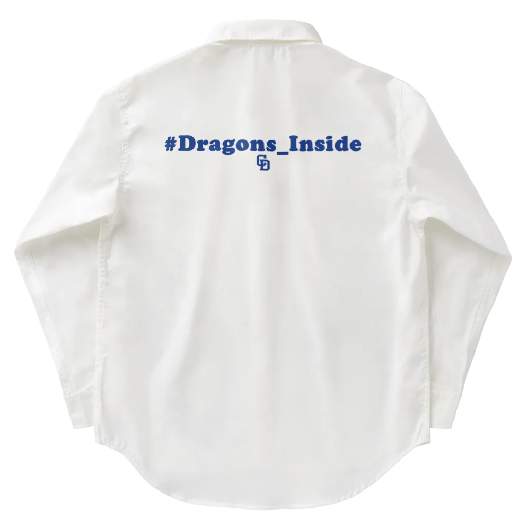 中日ドラゴンズ公式YouTubeチャンネル グッズショップの【値下げ】#Dragons_Inside ロゴグッズ ワークシャツ