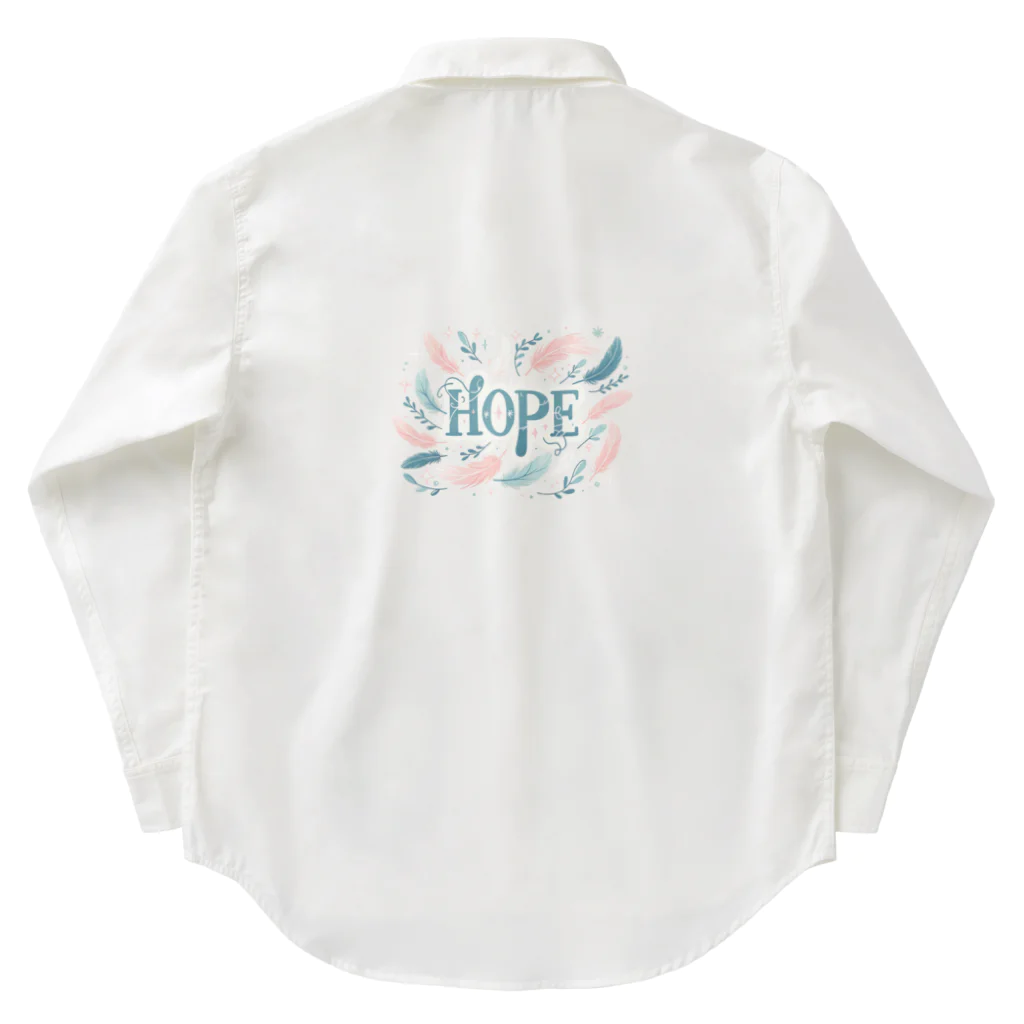 アメーバ2世の希望の羽飾り ワークシャツ