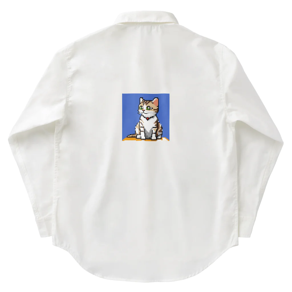 koba777のドット絵アメリカンショートヘア Work Shirt