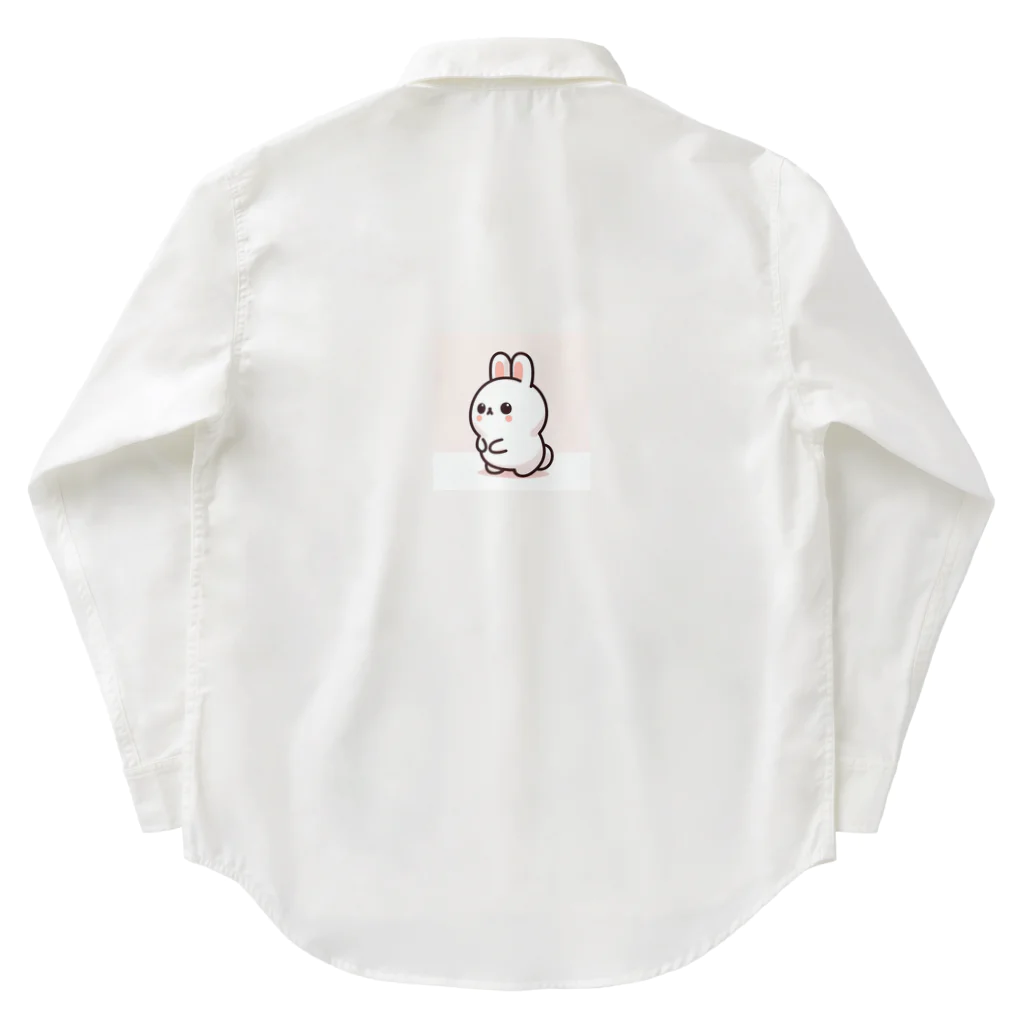 pekikoのうさぎの梅 Work Shirt