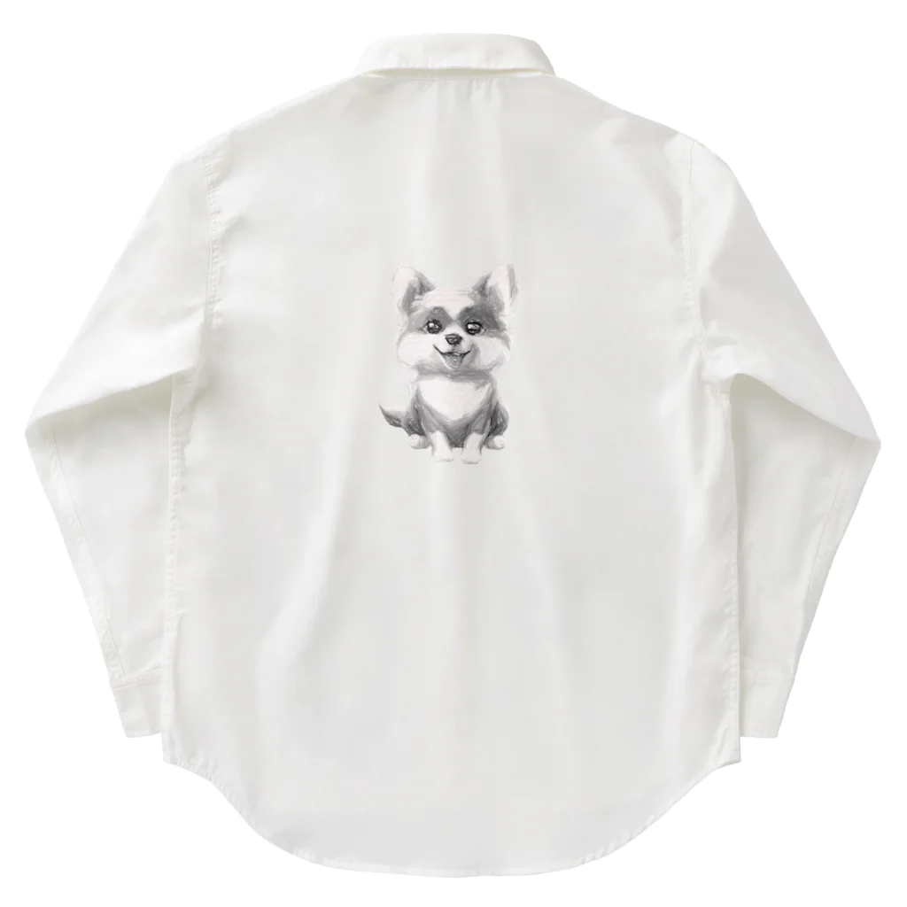 garireoの飼い主を待っている犬 Work Shirt