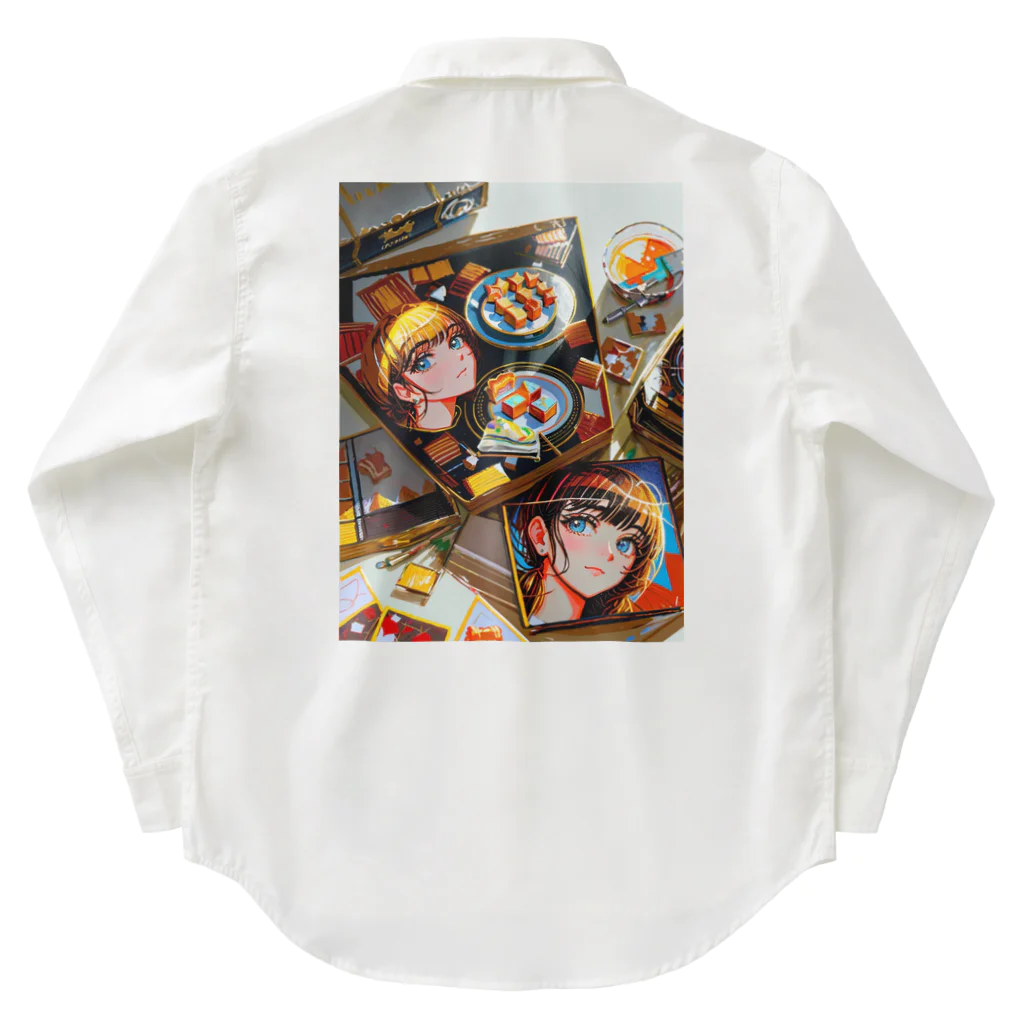 yurakichiのクールな甘党っ子 Work Shirt