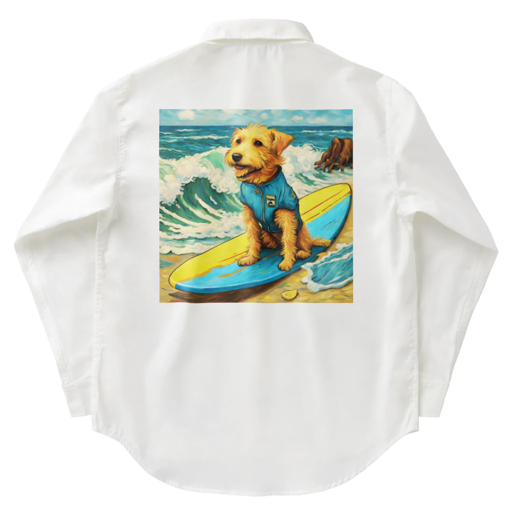 ハッピー・ディライト・ストアの波乗りDog Work Shirt