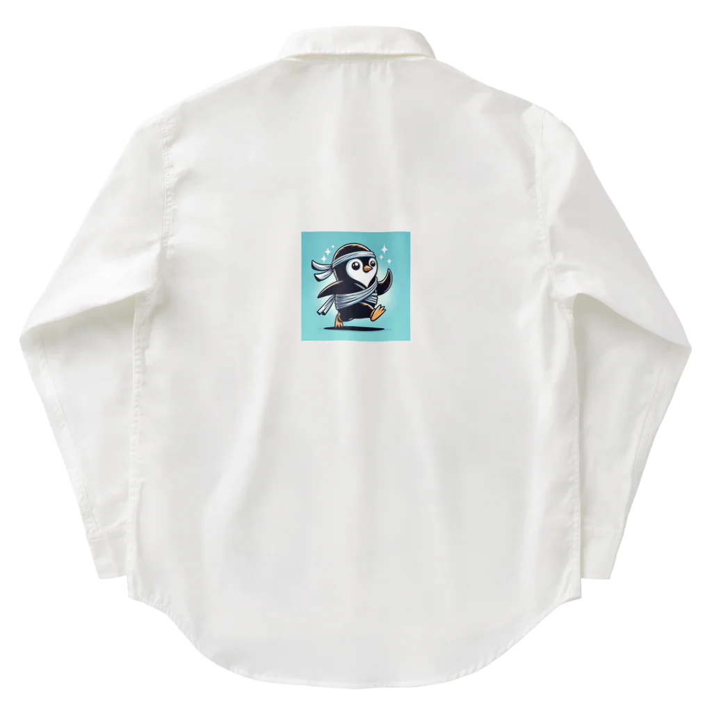 yusaki55maikingの忍者ペンギン Work Shirt