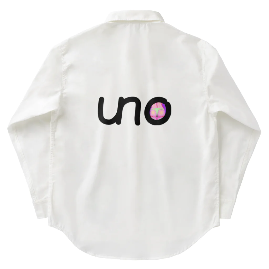 unoのUNOロゴ×ドットビキニヒップ ワークシャツ