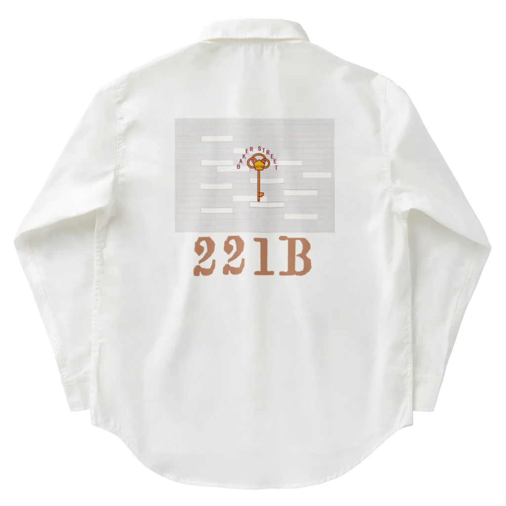 月彩宮SUZURI支店のベイカー街221Ｂの部屋広幅ブラウン Work Shirt