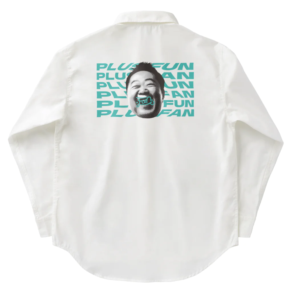 福岡社会人お笑いサークル +Funの笑うサラリーマン_ミント Work Shirt