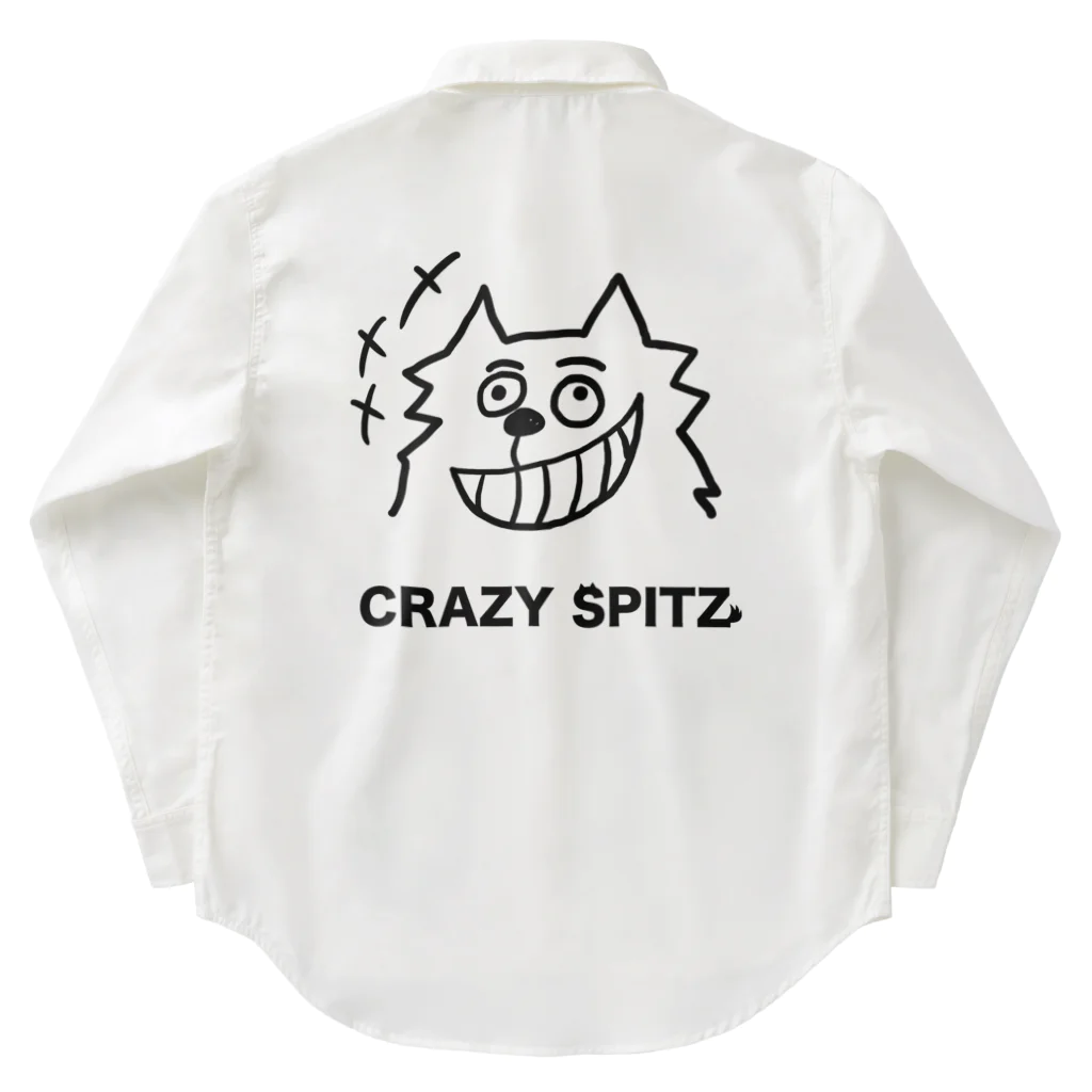 ehime@けだま&もち＆すみのCRAZY SPITZ「HA HA HA」 ワークシャツ