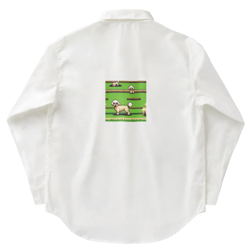 omamesan-1999のドッド絵　トイプードル Work Shirt