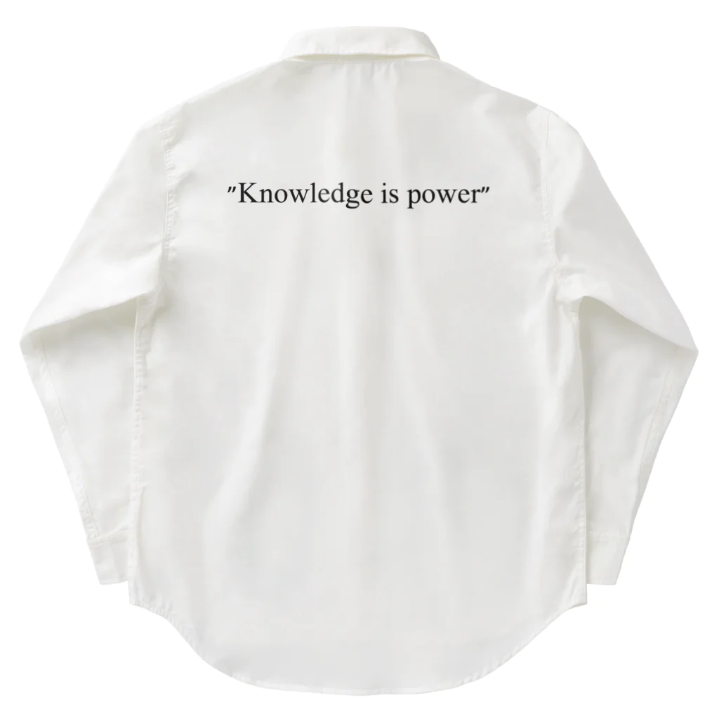 xxIPPOxxの"Knowledge is power" Work Shirt