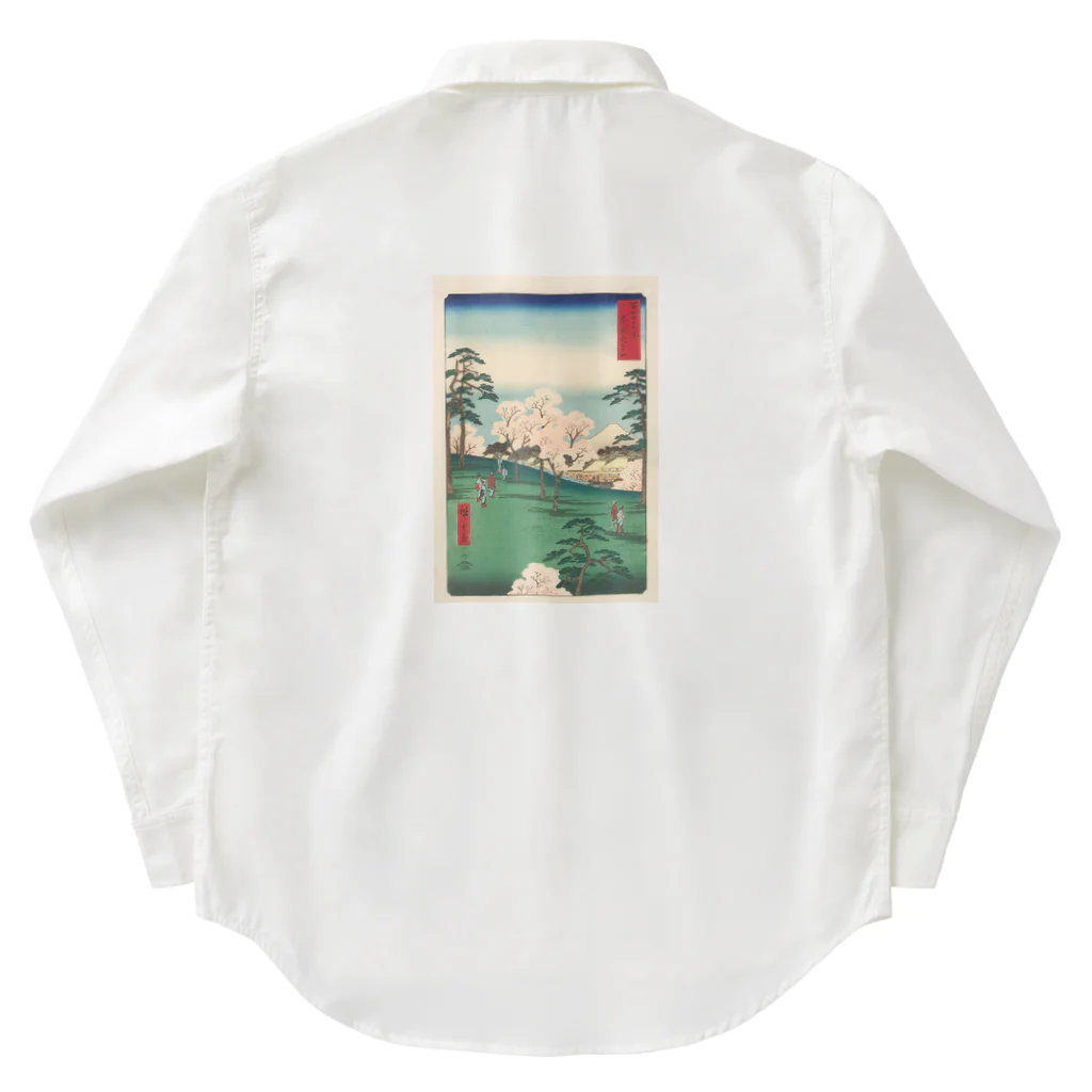 浮世絵屋の広重「冨二三十六景⑧　東都あすか山」歌川広重の浮世絵 Work Shirt