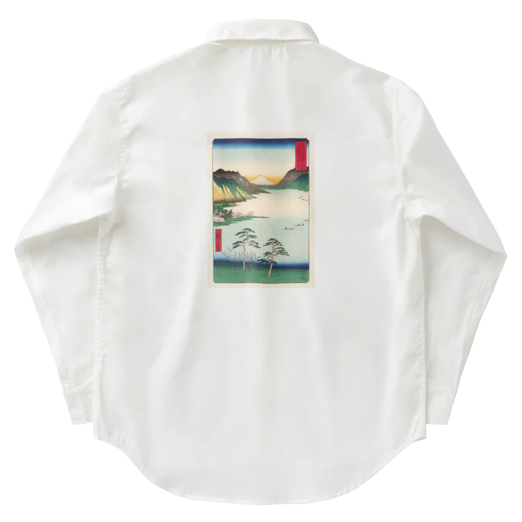 浮世絵屋の広重「冨二三十六景㉘　信州諏訪之湖」歌川広重の浮世絵 Work Shirt