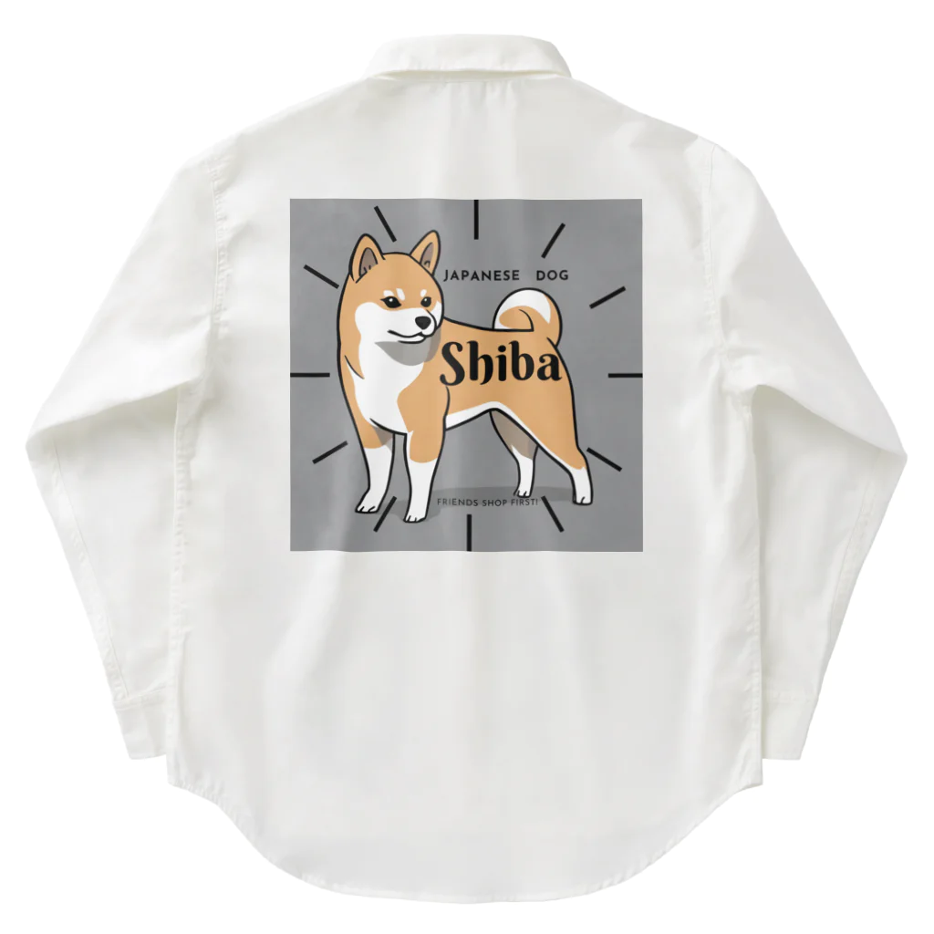 MarilyneのジャパニーズわんこShiba ワークシャツ