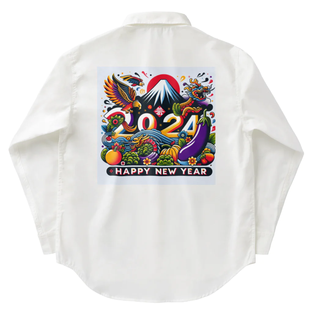 niko&PANDA shopの2024年　ハッピーニューイヤー Work Shirt