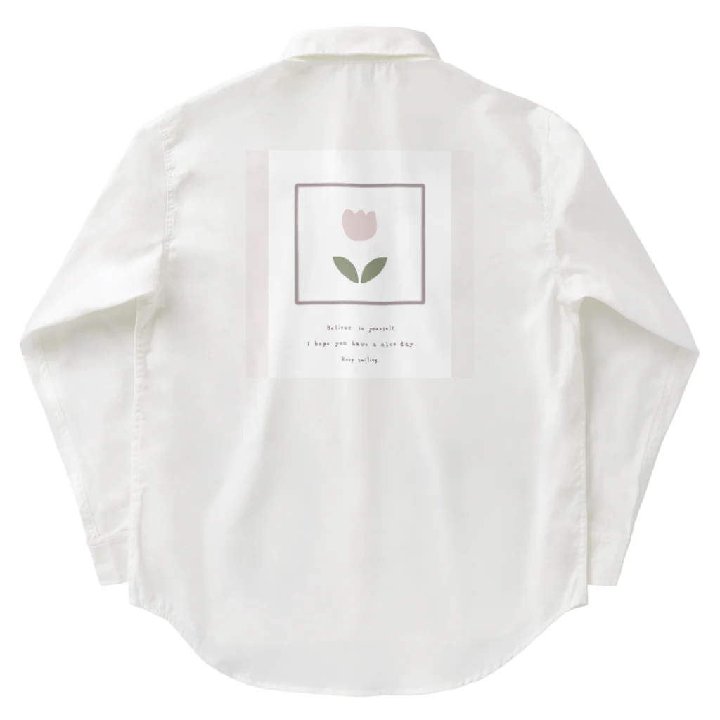 rilybiiの🍑 peach tulip* Work Shirt