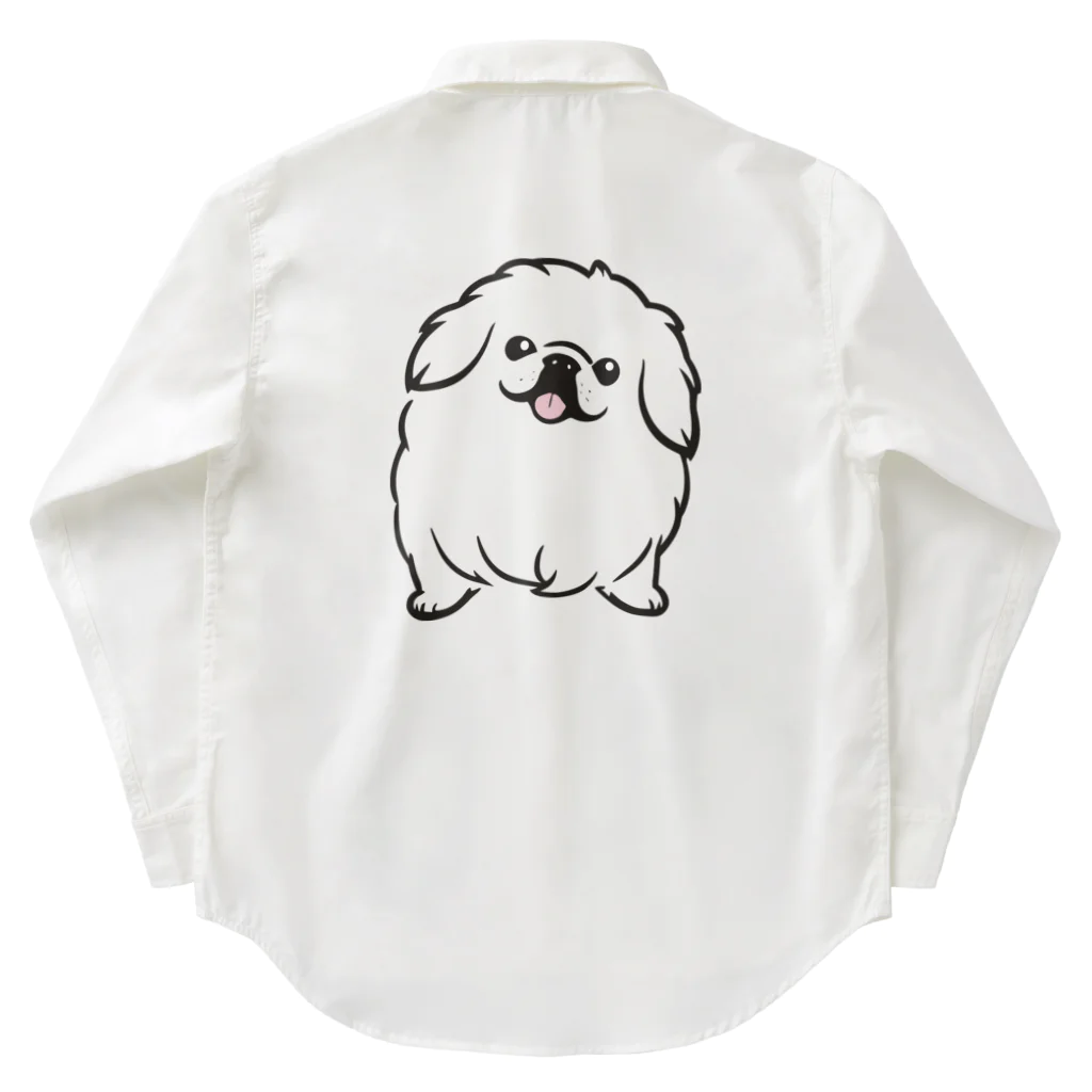 ファンシーTシャツ屋のペキニーズちゃん ワークシャツ