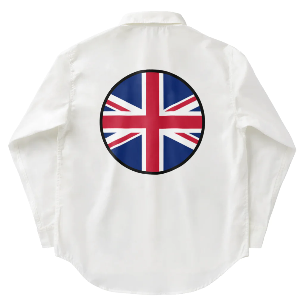 おもしろいTシャツ屋さんのイギリス England United Kingdom Great Britain Work Shirt