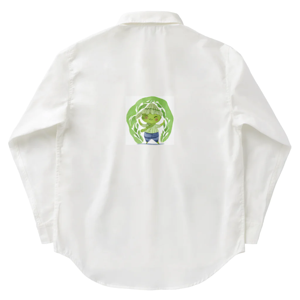 にんにんにんじゃの抹茶の小人 Work Shirt