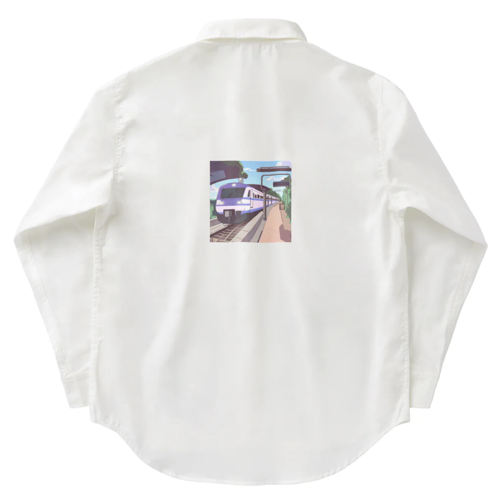 はまみるの軽快で洗練されたモダン鉄道 Work Shirt