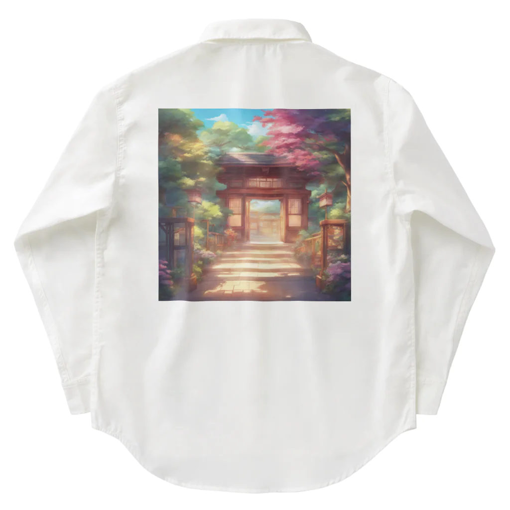 jampackの【風景】寺院 Work Shirt