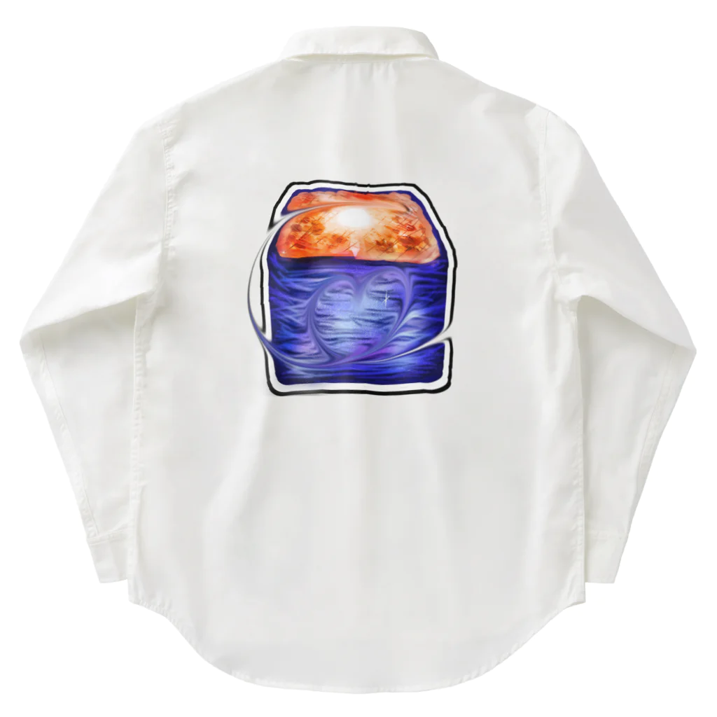 星乃荊サクの夕空と夜空のパンデグラタン Work Shirt