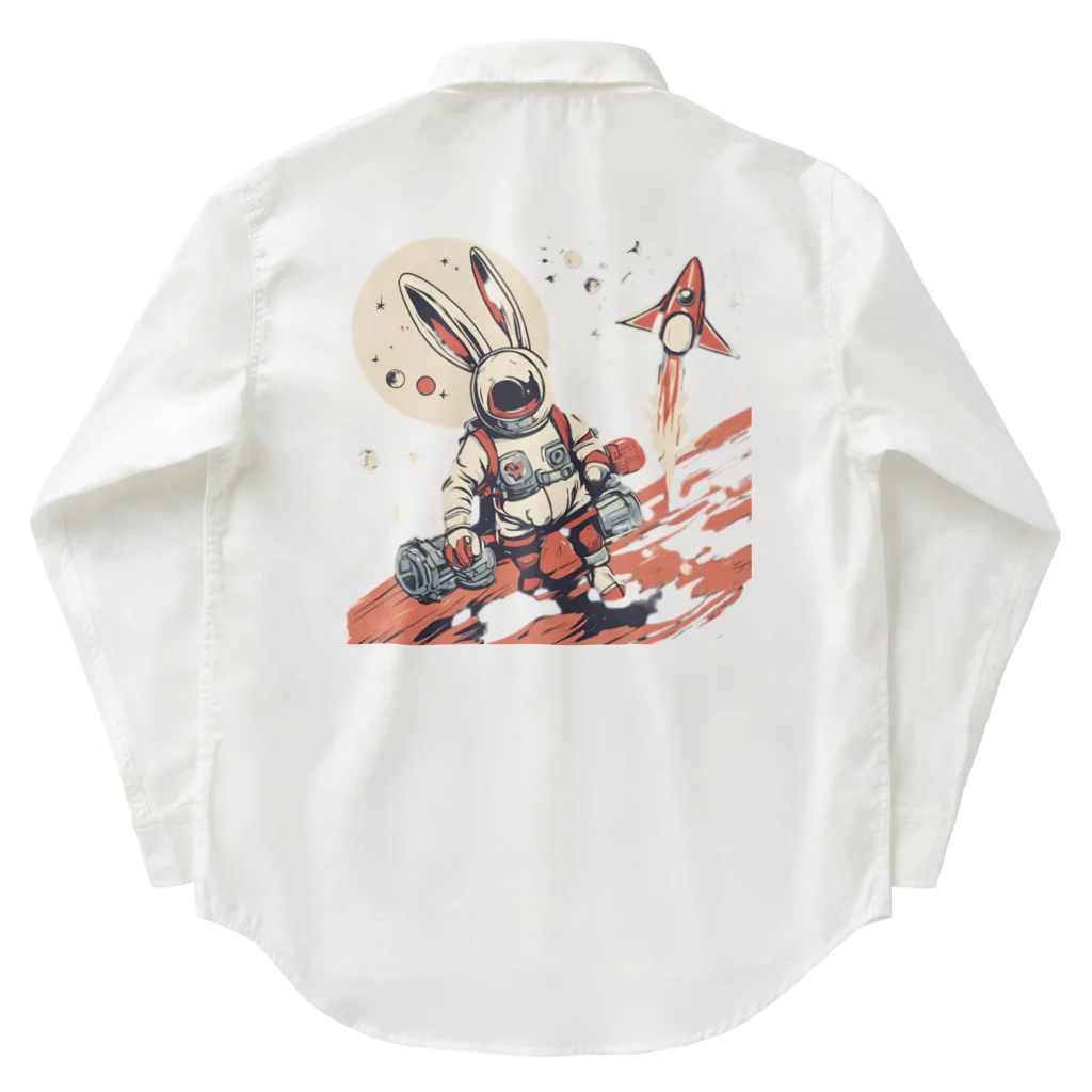 ロケットうさぎのロケットうさぎ　平和維持 Work Shirt