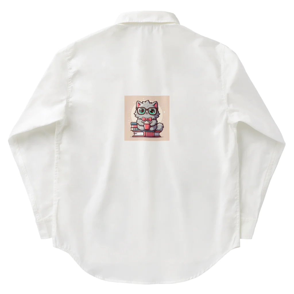 animal-loversの癒し猫 Work Shirt