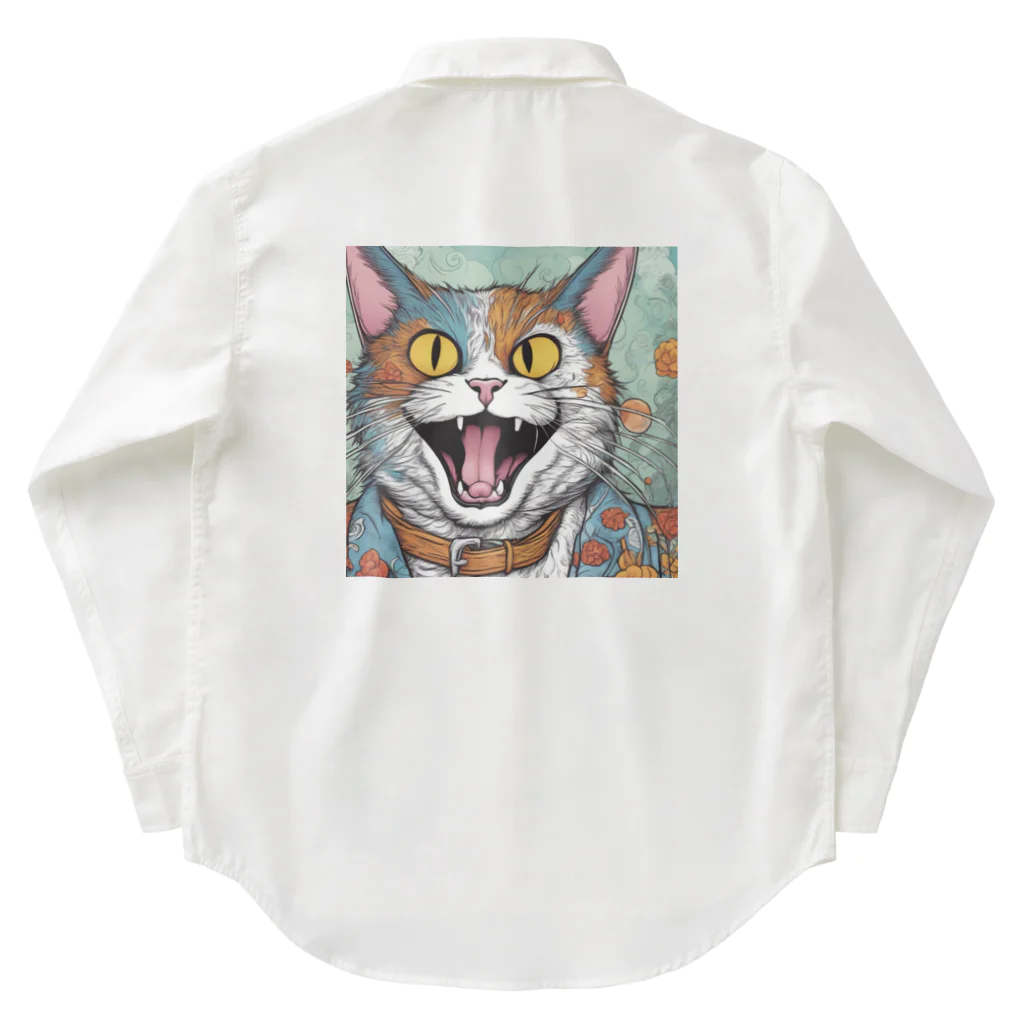 washi-and-washichanのゲス猫 Work Shirt