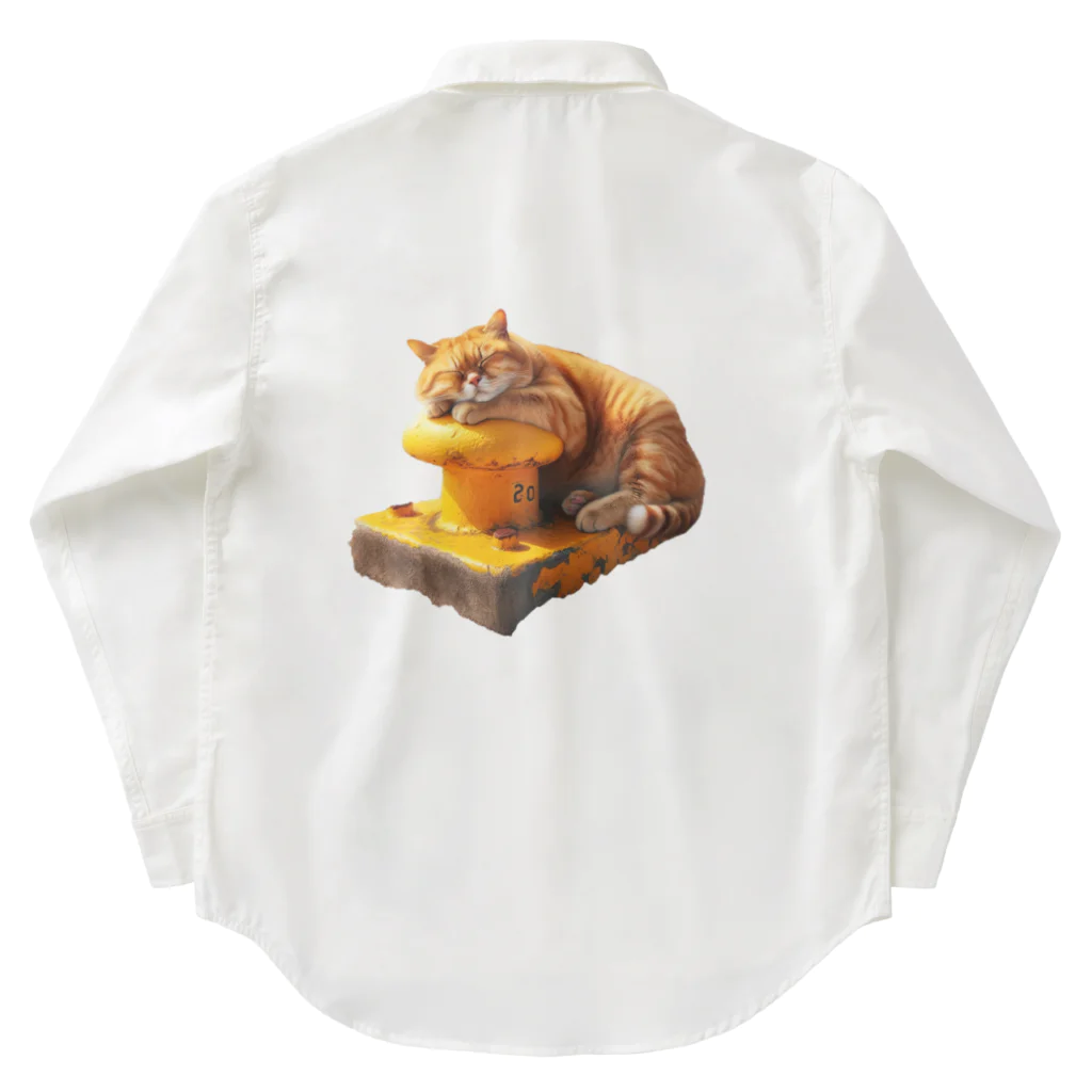 masaki1019のおひるね猫 Work Shirt