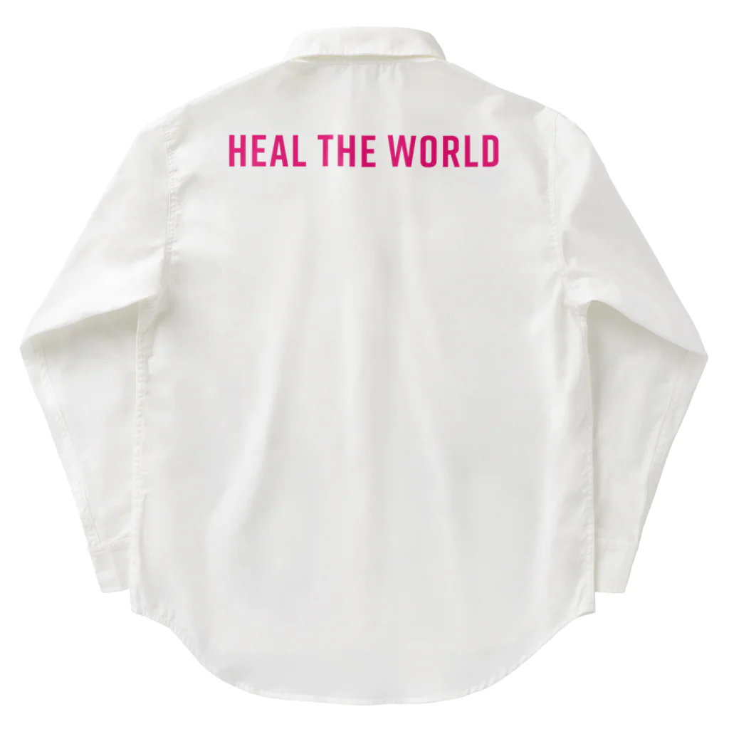 GreenCrystalのHeal the world Work Shirt