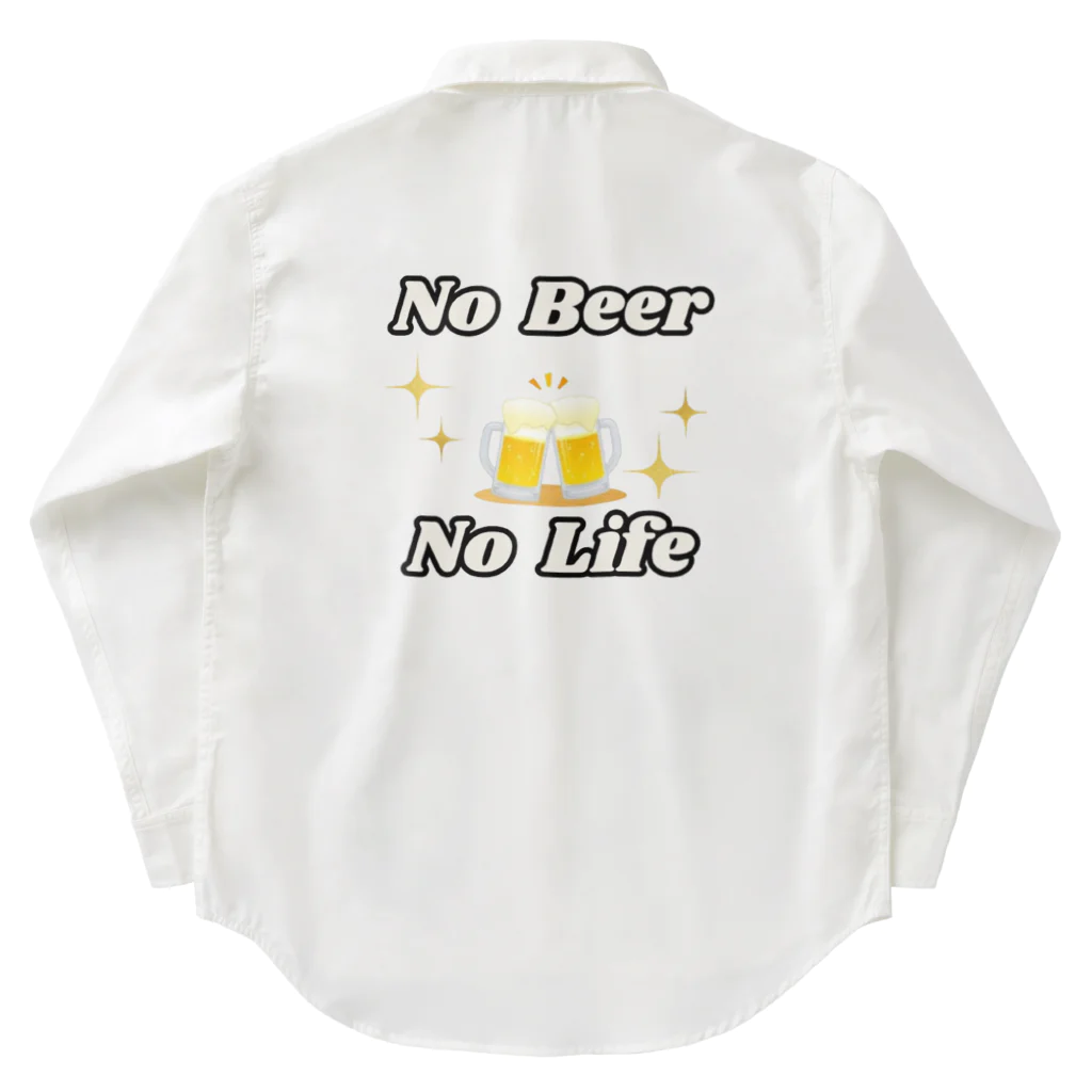 monkeyGのNO Beer　NO Life Work Shirt