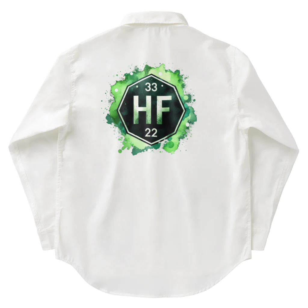 science closet（科学×ファッション）の元素シリーズ　~ハフニウム Hf~ Work Shirt