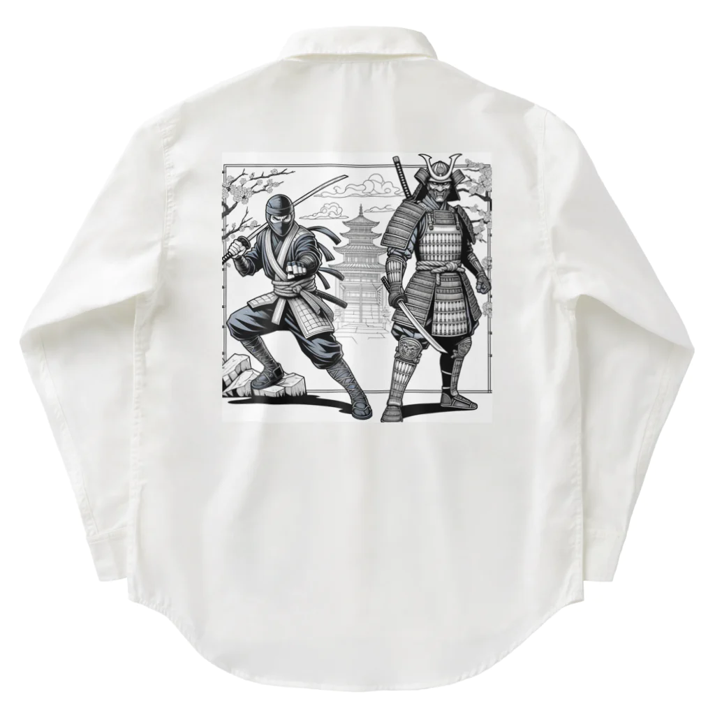 マイティのninja & samurai Work Shirt