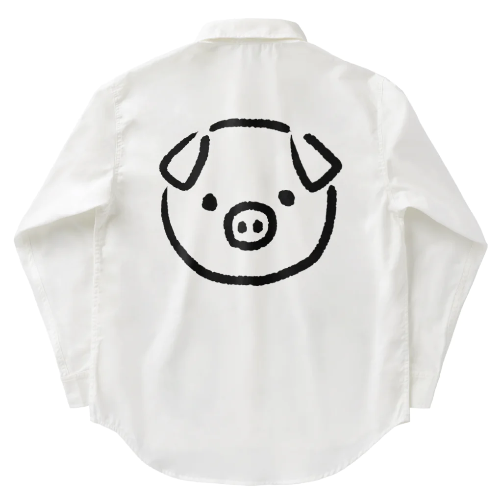 chicodeza by suzuriの手書きの豚さん Work Shirt