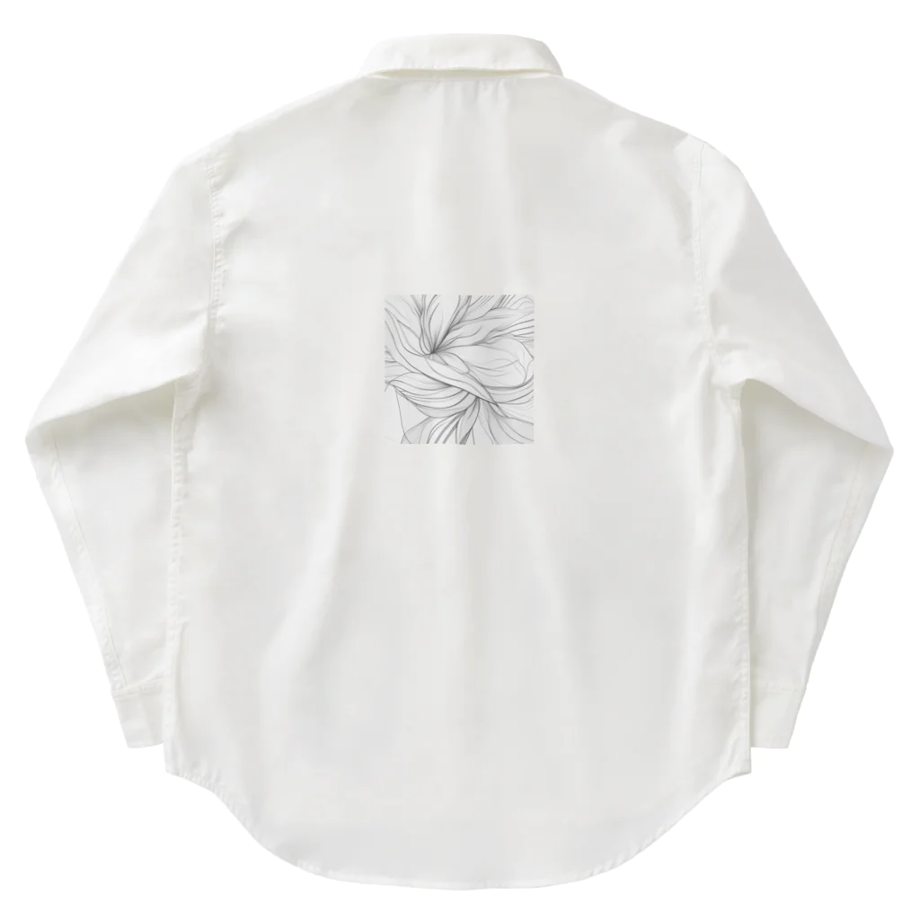 pinoko4143の神秘的で幾何学的な花 Work Shirt