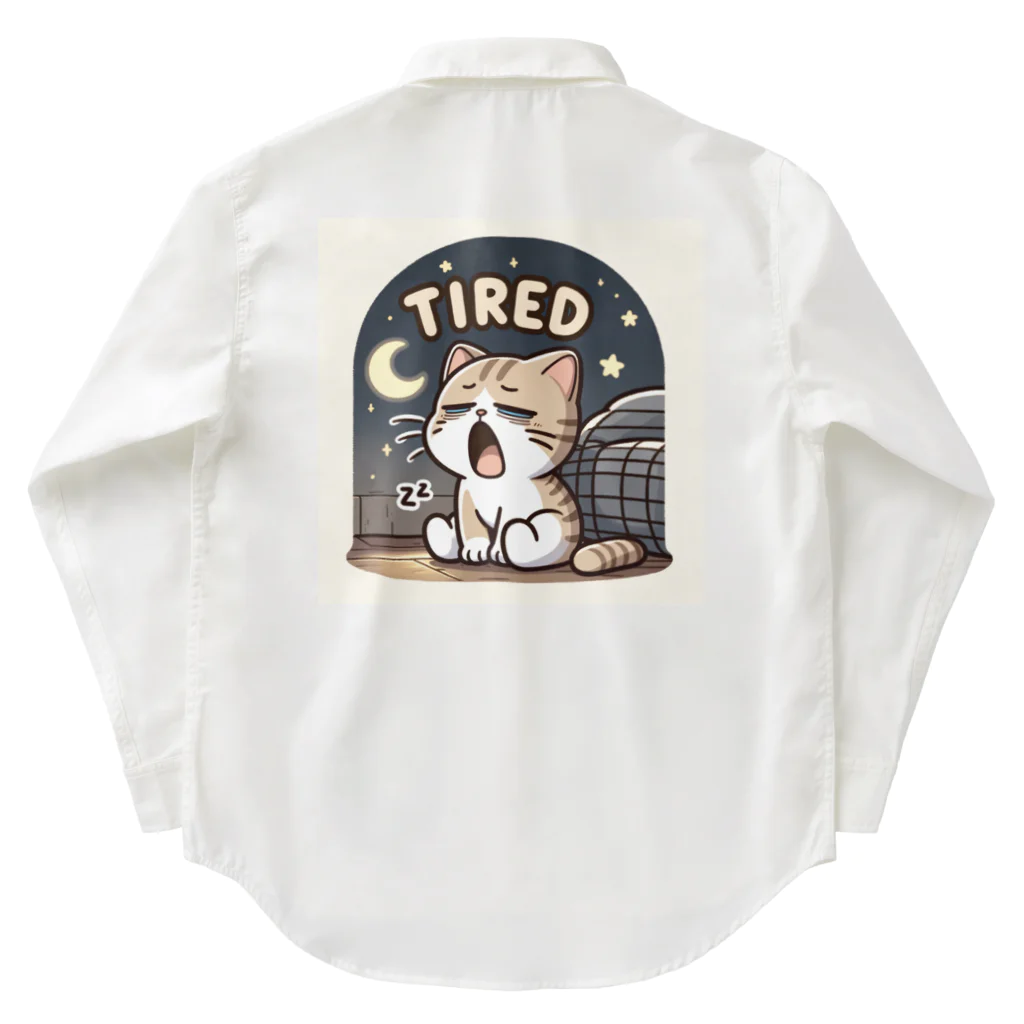 mimikkyu322のTired cat7 Work Shirt