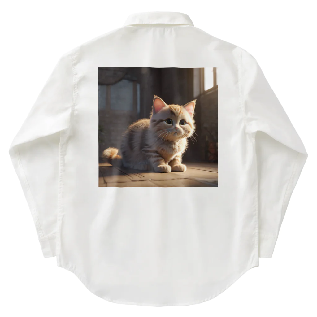 動物の溜まり場の可愛い猫ちゃん Work Shirt