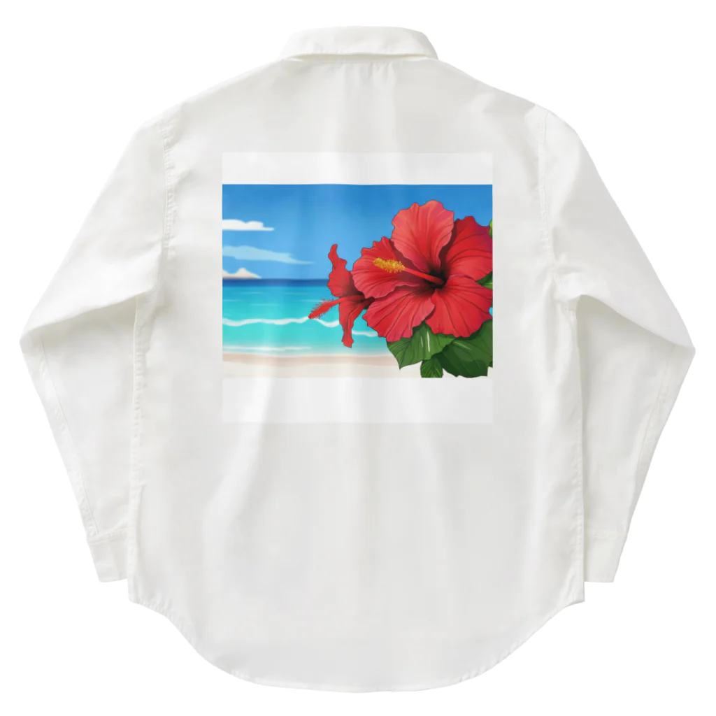 kaiminsapoのハイビスカス　リゾート　🌺　🏝️ Work Shirt