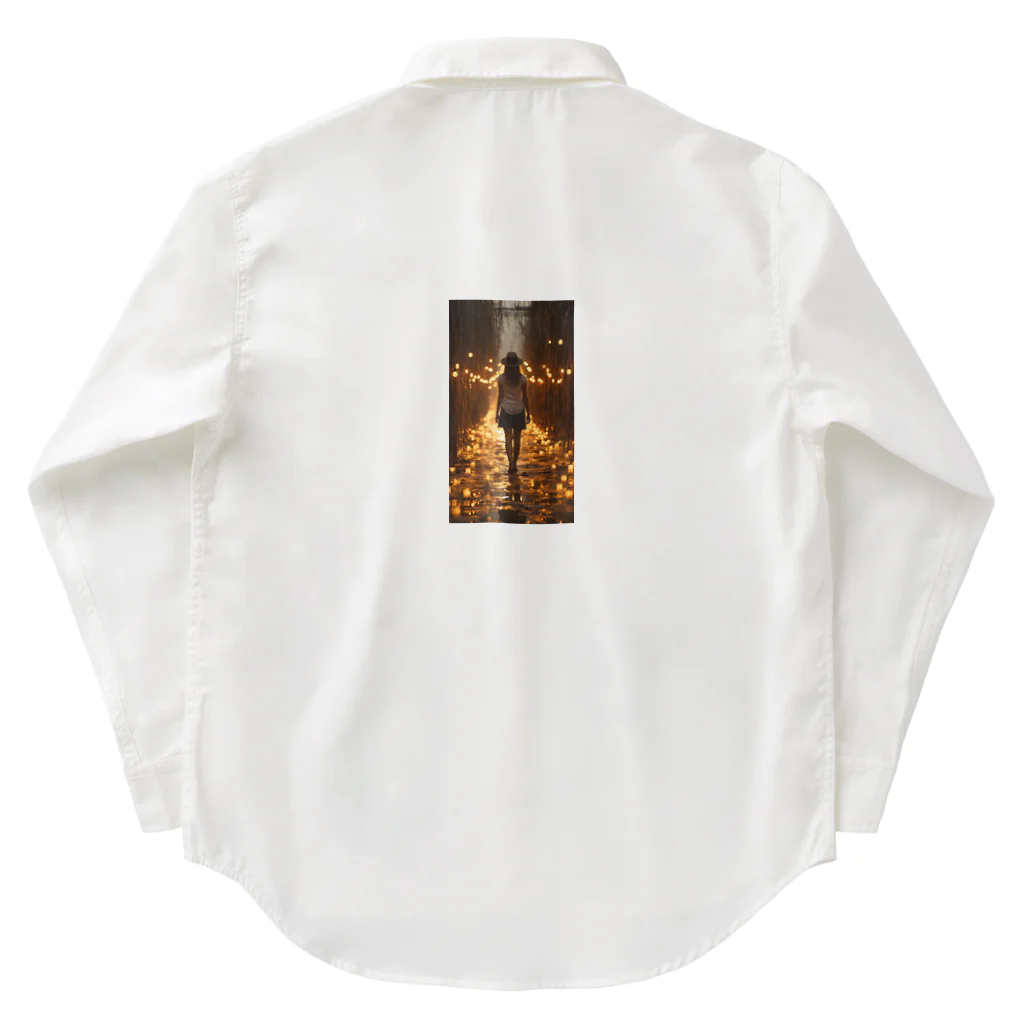 aoicanonのJourney Through the Lanterns Work Shirt