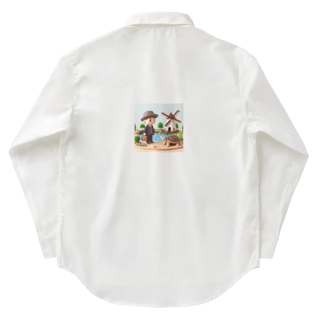 kumama07のリクガメ君と僕 Work Shirt