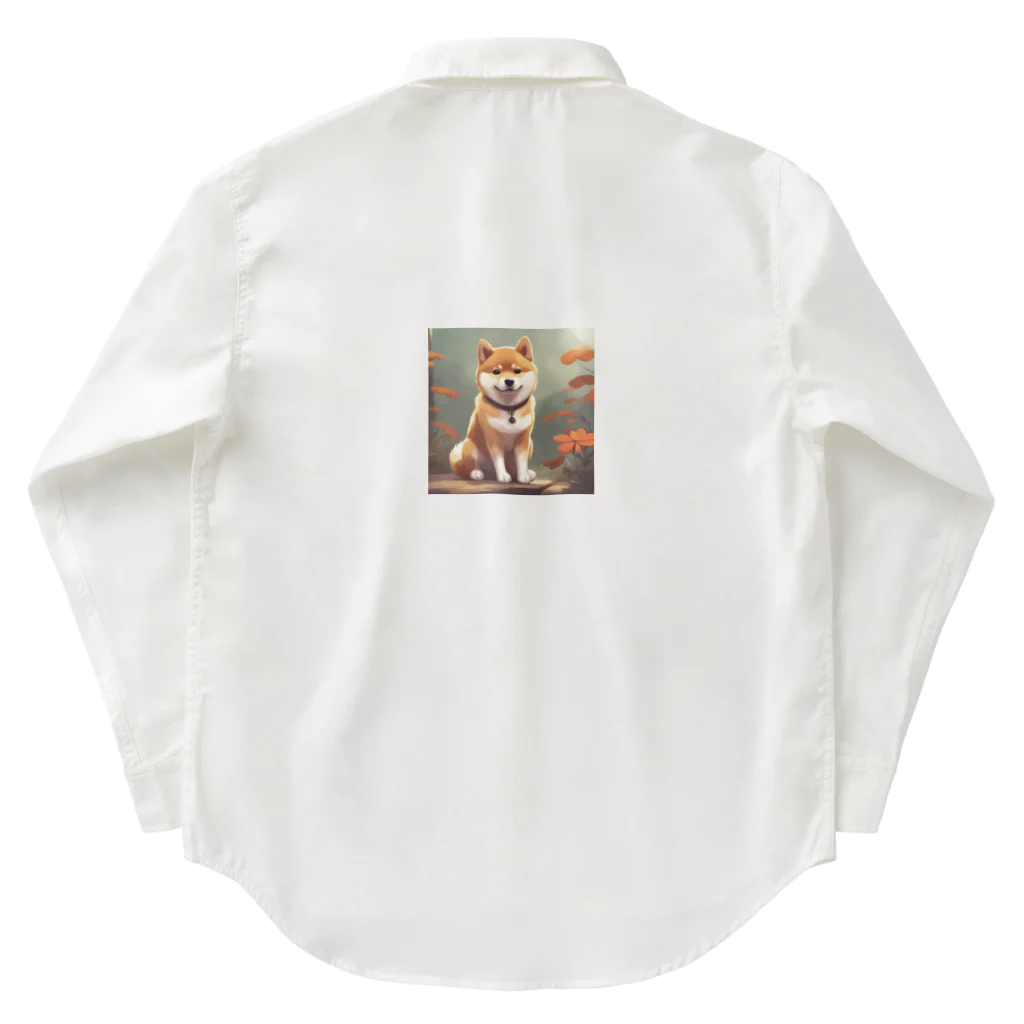 Ricky-Rickyのかわいい柴犬 Work Shirt