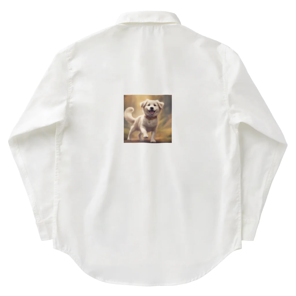 h_n_k_kの可愛い小型犬 Work Shirt