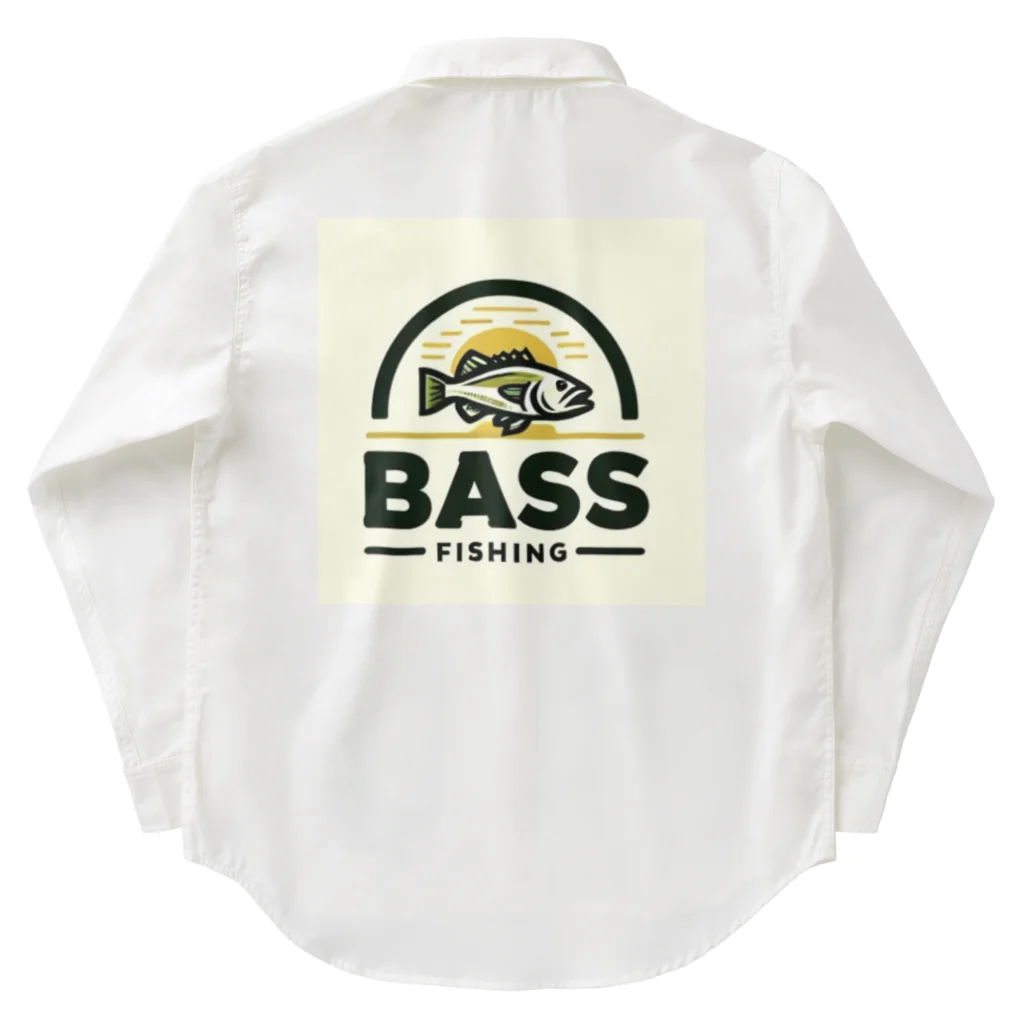 bassblocksのクラシカルバスロゴ Work Shirt