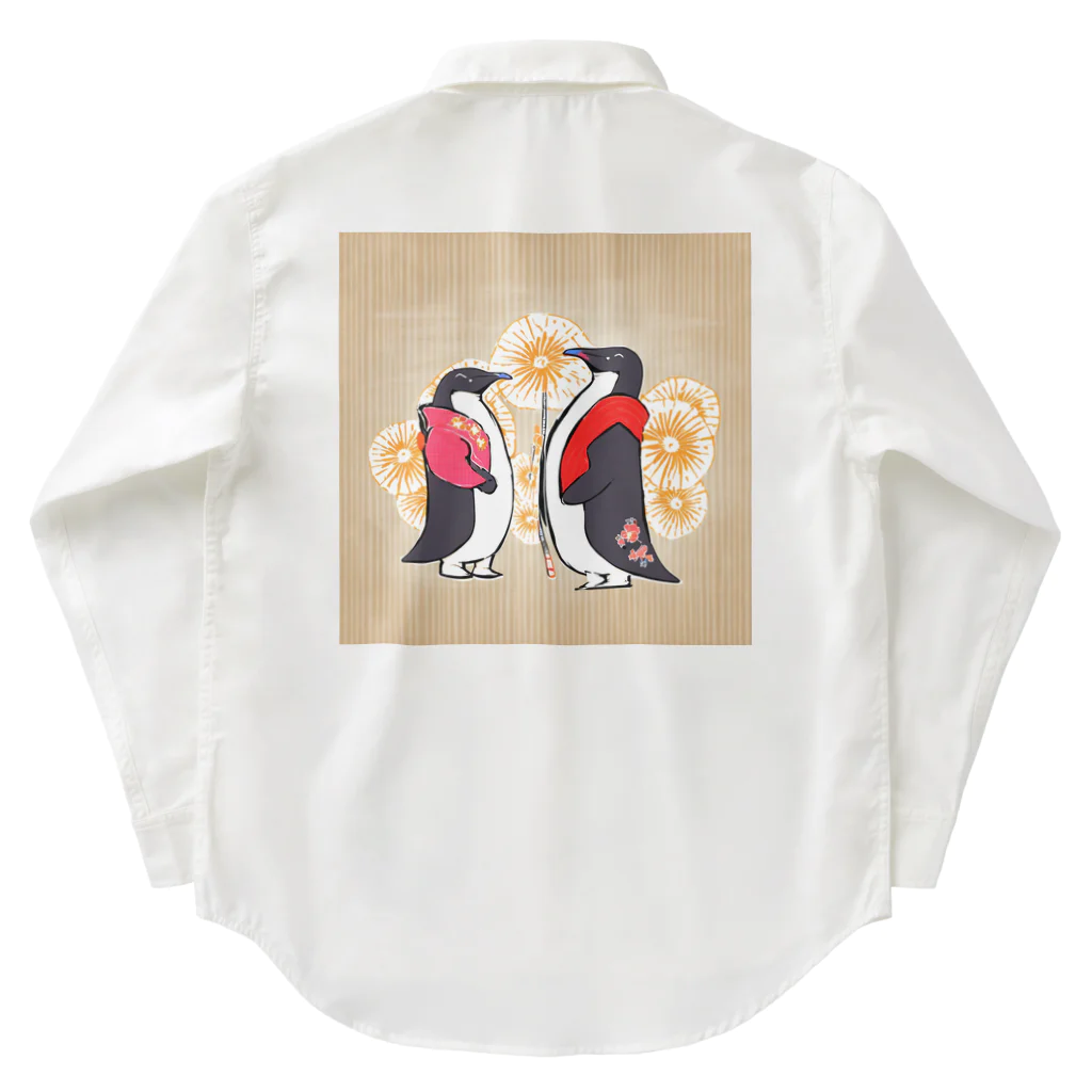 MEGROOVEのペンギン6 ワークシャツ